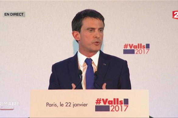 Primaire de la gauche : Manuel Valls derrière Benoît Hamon, Twitter s’amuse