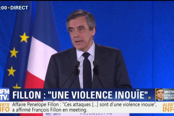 François Fillon, ému aux larmes durant son meeting