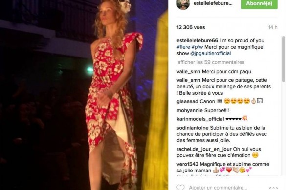 Défilé Gaultier : Ilona Smet applaudie par sa mère et sa grand-mère (Photos)