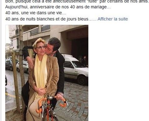 Tweet du jour : Patrick Balkany et son baiser dans le cou à Isabelle pour leur anniversaire de mariage (Photo)