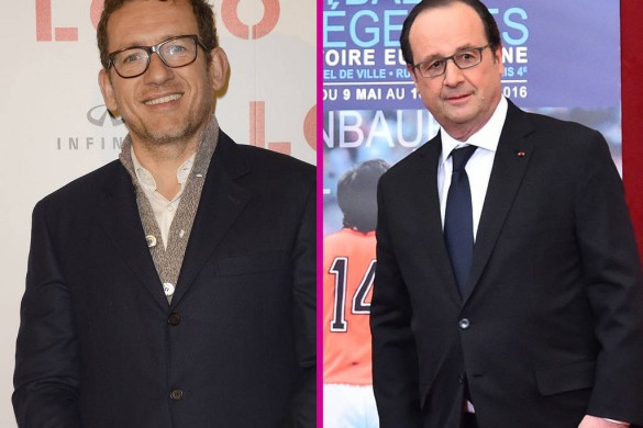 La photo WTF : Dany Boon fait un coucou à François Hollande à l’Elysée