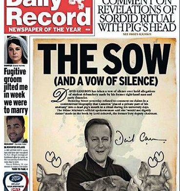 Sexe et politique : l’affaire du rite sexuel de David Cameron avec un cochon mort !