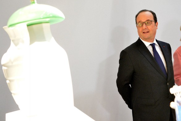 Présidentielle de 2017 : Ségolène Royal et Emmanuel Macron avec François Hollande pour son premier « séminaire » de campagne