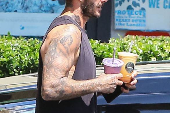 David Beckham dévoile un nouveau tatouage très original… (photos)