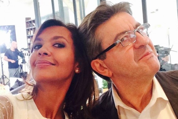 Après Arnaud Montebourg, Jean-Luc Mélenchon s’offre un selfie avec Karine Le Marchand (Photo)