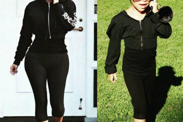 A 5 ans, cette petite fille copie les looks des sœurs Kardashian (photos)