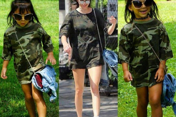 A 5 ans, cette petite fille copie les looks des sœurs Kardashian (photos)