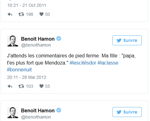 Benoît Hamon, papa gaga