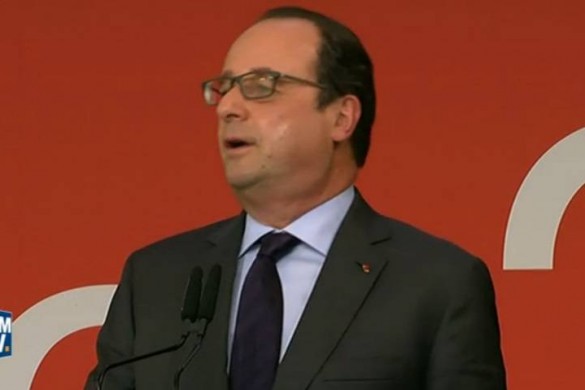En Suisse, Hollande blague sur la grève des transports‏
