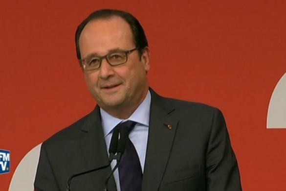 En Suisse, Hollande blague sur la grève des transports‏